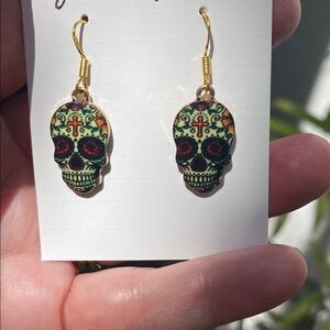 Colorful Skull Earrings